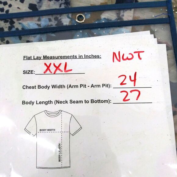 Time and Tru Shirt Womens Size XXL Blue Floral Beaded Long Sleeve Pullover Top - Picture 5 of 9